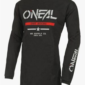 ⭐️ NWT O'NEAL Element Squadron Cotton Jersey Black/Gray